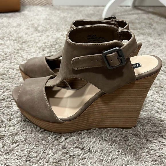 London Rag wedges Sz 9 - Picture 3 of 6